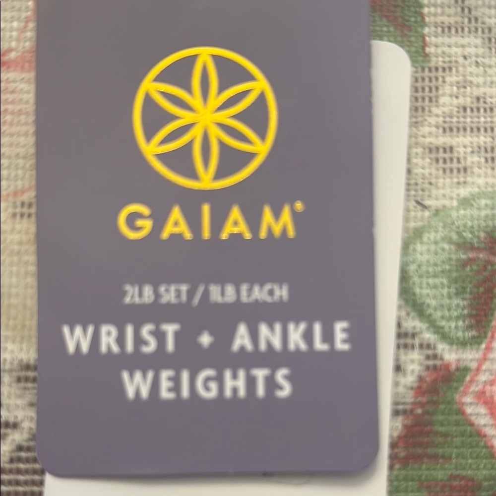 GAIAM Wrist and Ankle Weights - pink and black travel pouch includes